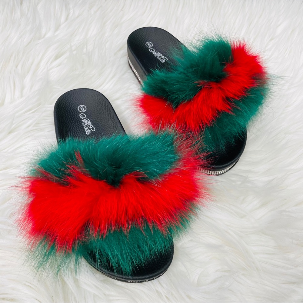 Green/red fur slide - Picture 6 of 7